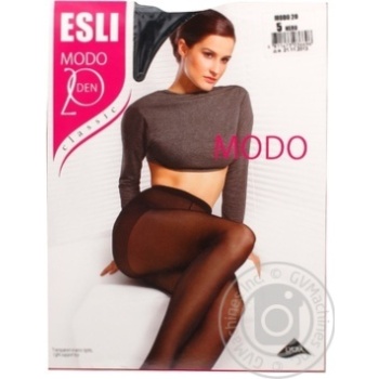 Колготки жін. ESLI MODO 20 р.5 Nero купить, цены на МегаМаркет - фото 1