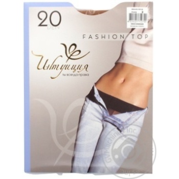 Колготи Інтуїція Feshion Top Фіалка 20den купить, цены на МегаМаркет - фото 1