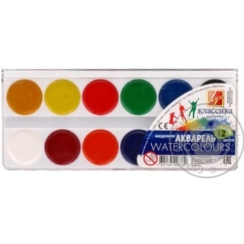 Water-colour 12colors for drawing - buy, prices for MegaMarket - photo 1