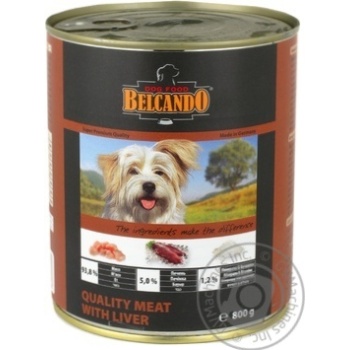 Belcando Dog Food Meat With Liver 0.8kg - buy, prices for NOVUS - photo 1