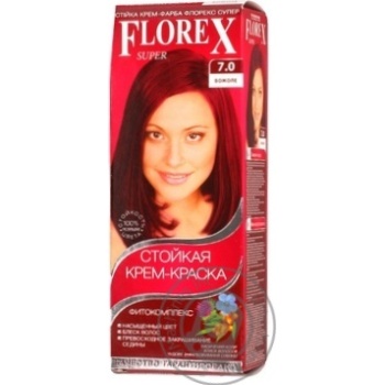 Florex Hair Cream Paint Beaujolais Color - buy, prices for Auchan - photo 2