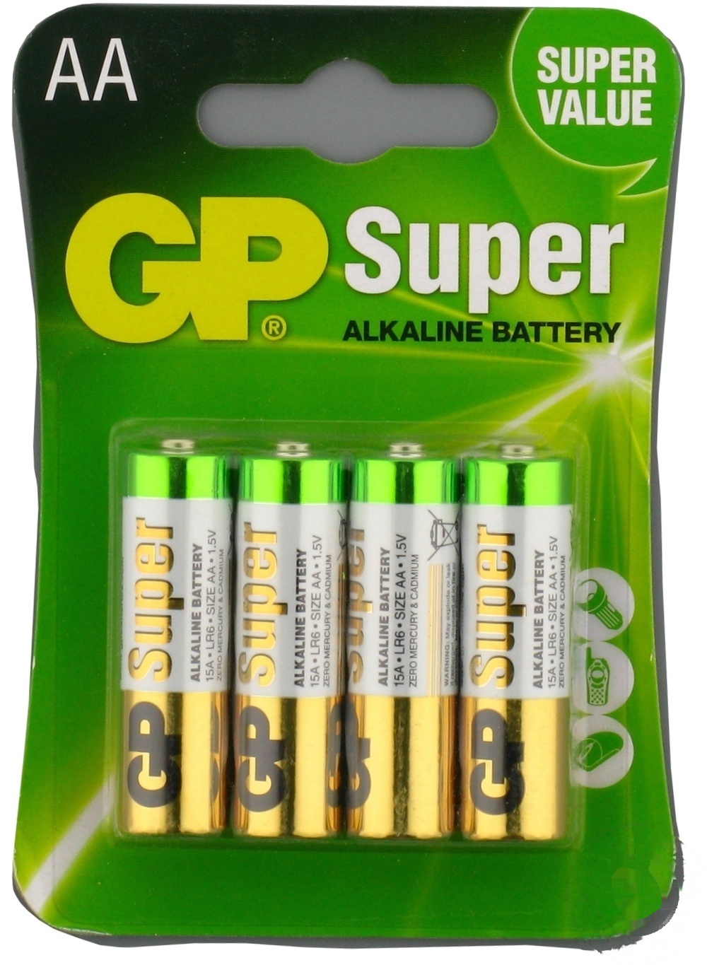 

Батарейки GP super LR6 AA 4шт