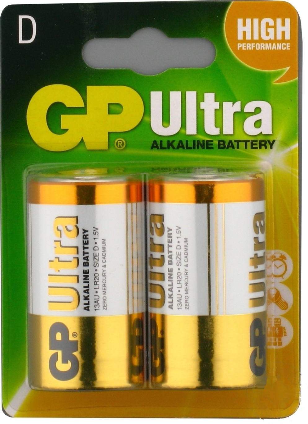 

Батарейки GP Ultra Alkaline 1.5V D 2шт