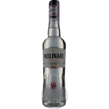 liqueur molinari 40% 500ml glass bottle