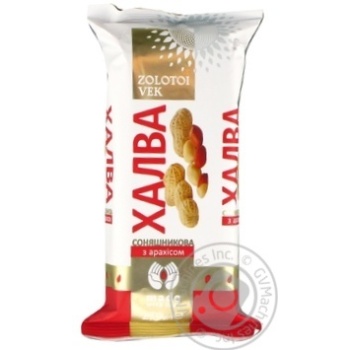Halva Zolotyy vik peanuts 270g packaged - buy, prices for MegaMarket - photo 1