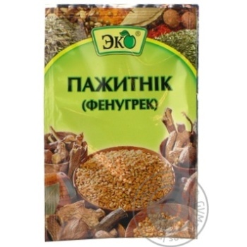 Приправа Еко Пажитник Фенгурек 20г купити, ціни на МегаМаркет - фото 1