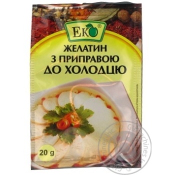 Желатин с приправой Эко к холодцу 20г купить, цены на МегаМаркет - фото 1