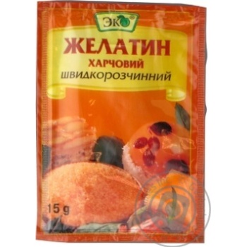 Желатин Эко харчовий швидкорозчинний 15г купити, ціни на МегаМаркет - фото 6