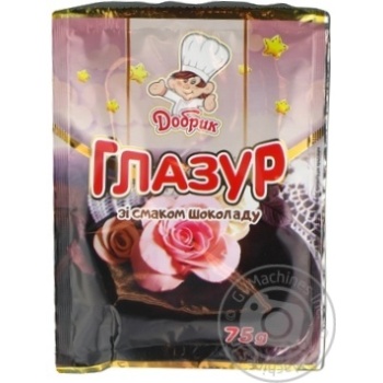 Glaze Dobryk with chocolate for baking 75g - buy, prices for MegaMarket - photo 1