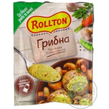 Приправа Роллтон універсальна Грибна 80г купити, ціни на МегаМаркет - фото 3