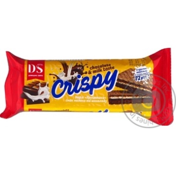 Вафли Домашне свято Crispy вкус молока и шоколада 72г купить, цены на МегаМаркет - фото 1