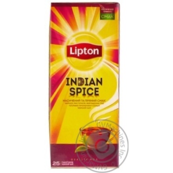 Lipton Черный чай в пакетиках Indian Spice 25шт купить, цены на МегаМаркет - фото 3
