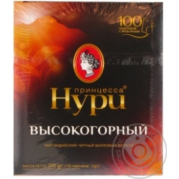 Princess Noori black tea 100pcs*2g - buy, prices for MegaMarket - photo 1