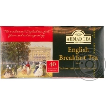 Black tea Amad tea English Breakfast 40x2 teabags - buy, prices for MegaMarket - photo 1