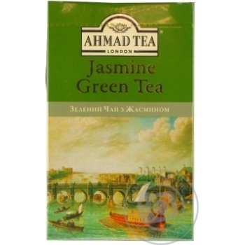 Tea Ahmad with jasmin green loose 100g cardboard packaging - buy, prices for MegaMarket - photo 1