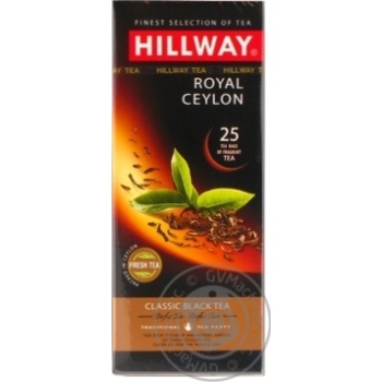 Чай Hillway Royal Ceylon чорний 25х2г х12 купить, цены на МегаМаркет - фото 2