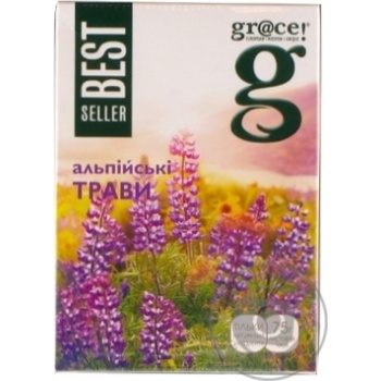 Herbal blend Grace! Alpine Herbs with green tae 75g - buy, prices for MegaMarket - photo 1