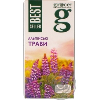 Herbal blend Grace! Alpine Herbs with green tae 25x1.5g teabags - buy, prices for MegaMarket - photo 1