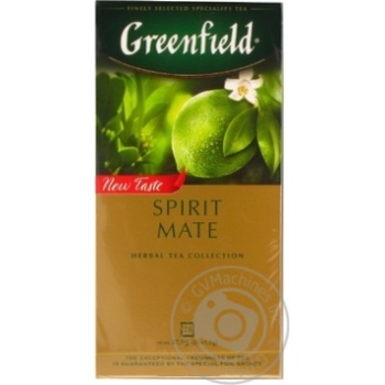 Tea Greenfield herbal lime green 25pcs 37.5g - buy, prices for MegaMarket - photo 1