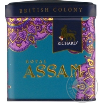 Чай чорний Richard Royal Assam ж/б 50г купити, ціни на МегаМаркет - фото 1