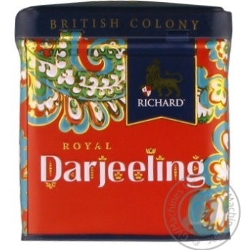 Чай черный Richard Royal Darjeeling ж/б 50г купить, цены на МегаМаркет - фото 1