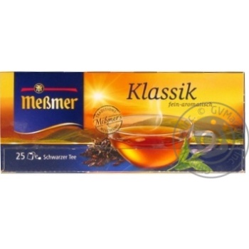 Чай Messmer Класік 25х1.75г х12 купити, ціни на МегаМаркет - фото 1