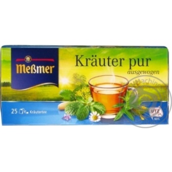 Чай Messmer Трави 25х2г х12 купити, ціни на МегаМаркет - фото 1