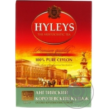 Чай Хейлиз Английский королевский купаж черный крупнолистовой 100г купить, цены на МегаМаркет - фото 1