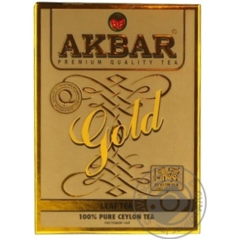 Чай Акбар Голд чорний 100г купити, ціни на МегаМаркет - фото 1