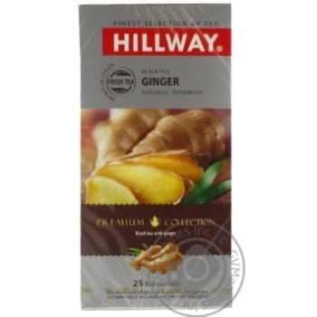 Tea Hillway ginger black 25pcs 37.5g - buy, prices for MegaMarket - photo 1