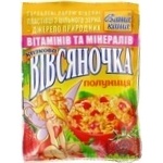Oatmeal porridge Vasha Kasha Ovsyanochka Fabulous Strawberry with sugar quick-cooking 35g Ukraine