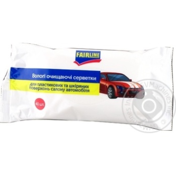 Fairline Wet wipes economic for plastic surfaces of the car of 40pcs - buy, prices for METRO - photo 1