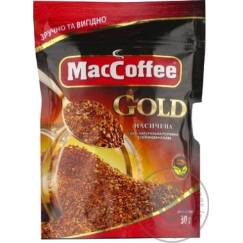 Кава MacCoffee Gold розчинна 30г х24 купить, цены на МегаМаркет - фото 1
