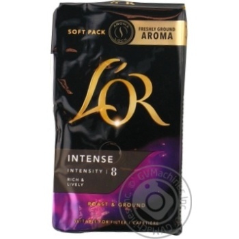 Кава L'or Intense мелена 250г купити, ціни на МегаМаркет - фото 1