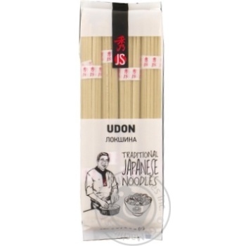 Локшина пшенична JS Udon Noodles 300г купити, ціни на МегаМаркет - фото 1