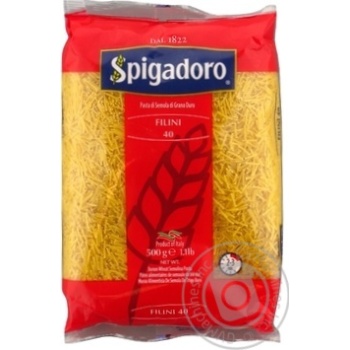 Макаронные изделия Spigadoro Filini 40 500г купить, цены на МегаМаркет - фото 1