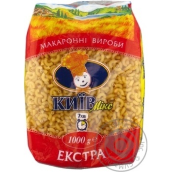 Макарони Київ-мікс 1 кг Рожки мал. купить, цены на МегаМаркет - фото 1