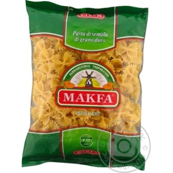 Макаронні вироби Makfa бантики 400г купити, ціни на МегаМаркет - фото 1