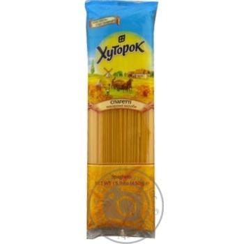 Макароны спагетти Хуторок 450г Украина купить, цены на МегаМаркет - фото 1