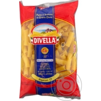 Макаронные изделия Divella Rigatoni №17 500г купить, цены на МегаМаркет - фото 1