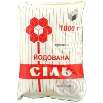 Сіль кам’яна Артемсіль харчова йодована 1кг купити, ціни на МегаМаркет - фото 1