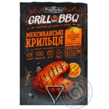 Приправа для мяса и курицы Приправка Мексиканские крылышки с апельсином, тамариндом и имбирем 30г купить, цены на МегаМаркет - фото 1