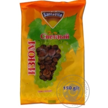 Изюм Санта Вита светлый 150г купить, цены на МегаМаркет - фото 1