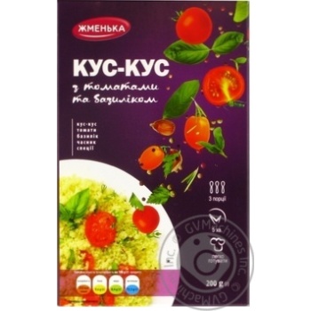 Zhmenka with tomatoes and basil couscous 200g - buy, prices for MegaMarket - photo 1