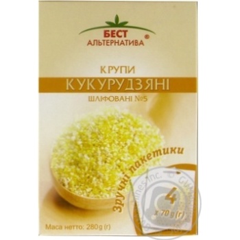 Крупа Бест Альтернатива кукурузная в пакетиках 280г Украина купить, цены на МегаМаркет - фото 1