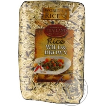 Рис World’s Rice суміш нешліфованого довгозернистого та дикого 500г купити, ціни на МегаМаркет - фото 1