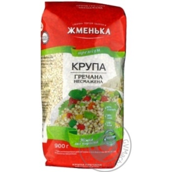 Крупа Жменька гречана несмажена 900г купити, ціни на МегаМаркет - фото 1