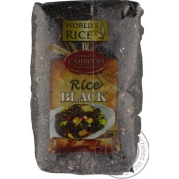 World's rice black long grain brown rice 500g - buy, prices for MegaMarket - photo 1