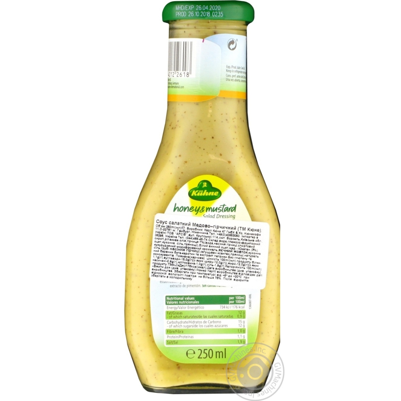Kuhne mustardhoney salad sauce 300ml → Canned food and seasonings →