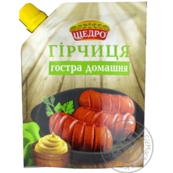 Гірчиця Щедро Гостра домашня 120г купити, ціни на МегаМаркет - фото 1
